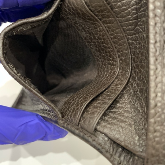 Gucci Brown GG Canvas Bifold Wallet Sku#85432 (Gently used, rubbing, stains) - Picture 11 of 15